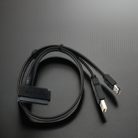 Cable adaptador de corriente USB y datos ESATA SATA3.0 6G de 22 Pines de 50cm para disco duro SATA de 2,5 "y SSD