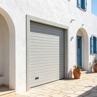 Porte de garage de villa en aluminium, vente en gros usine, étanche, de luxe, design moderne, à commande électrique, à ouverture latérale, pour extérieur