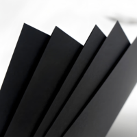 Meilleur prix, papier cartonné noir couché simple face 80-300 g/m², papier d'emballage A4, matériaux recyclés, haute qualité, personnalisable, pour bougies