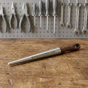 Jauge à anneaux en aluminium avec manche en bois pour la mesure précise des bijoux et outils professionnels de fabrication de bijoux |   GS911 - Product Image 2