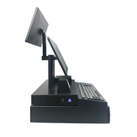 Desktop Pos System Machine 13.3inch Monitor Safe Cash Drawer Cash Register With Keyboard Printer for Grocery Fast Food Retail
