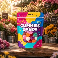 Sacs à bonbons de Pâques en aluminium avec fermeture éclair en plastique de qualité alimentaire et fermeture à pression, en vrac