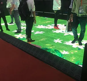 Custom P2.5 P2.9 P3.9 Indoor Outdoor 500x1000mm Interactive Tile LED Dance Stair Floor Display Screen For Live Show Stage Event