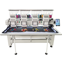 Nouvelle machine à broder les casquettes informatisée à 4 têtes, système de contrôle Dahao A15, numérisation originale haute précision, 1200 tr/min, usage domestique