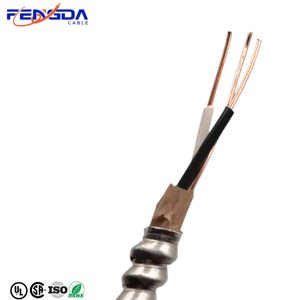 Câble torsadé Fengda 50m 8AWG/3 AC90 à conducteurs en cuivre, recouvert d'une armure en aluminium entrelacée - Product Image 1