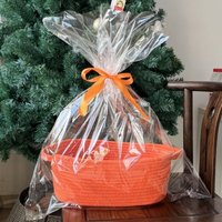 Panier de rangement tissé en corde de coton nordique avec poignées, bac organisateur ovale pour jouets, collations, pépinière