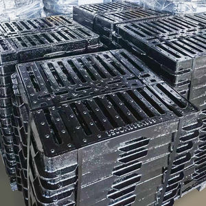 Betaalbare op maat gemaakte ductiele gietijzeren putdeksels D400, wereldwijde exportstandaard verpakking, gietijzeren putdeksels, zeevracht - Product Image 1