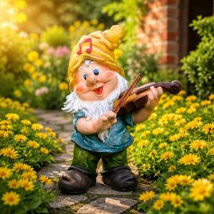 Grandes Estatuas de Gnomos de <span class=keywords><strong>Jardín</strong></span> de Resina Hechas a Mano, Ecológicas, de 28.3 Pulgadas, Divertidas Esculturas Musicales de los Siete <span class=keywords><strong>Enanitos</strong></span>, Adornos para <span class=keywords><strong>tu</strong></span> <span class=keywords><strong>Jardín</strong></span> - Product Image 1