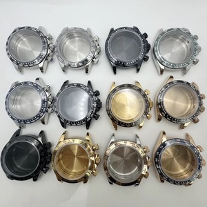 Pièces de montre modifiées : Lunette en céramique et acier inoxydable, compatible avec le mouvement à quartz chronographe VK63 - Product Image 1