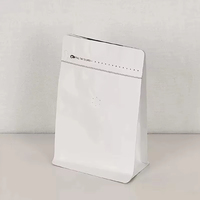 Sacs à café personnalisés durables en papier imprimé, à fond plat, avec valve et fermeture éclair, pour lait, aliments pour animaux et salades