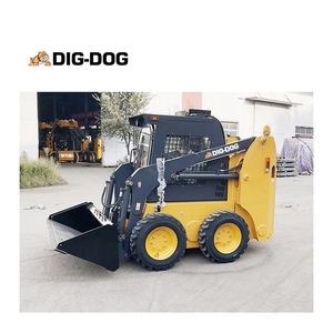 DIG-DOG Mini Skid Steer <span class=keywords><strong>Loader</strong></span> <span class=keywords><strong>1000kg</strong></span> roda kecil selip <span class=keywords><strong>Loader</strong></span> dengan ember 0,5 CBM - Product Image 3