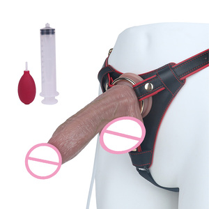 <span class=keywords><strong>Strapon</strong></span> <span class=keywords><strong>de</strong></span> Silicona <span class=keywords><strong>con</strong></span> Pene Estimulante, Eyaculador y Bomba, Función <span class=keywords><strong>de</strong></span> Orgasmo Vaginal Suave, Juguetes Sexuales Eróticos para Hombre y Mujer - Product Image 1