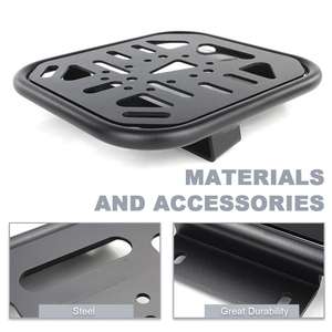 Waximoto adatto per <span class=keywords><strong>Royal</strong></span> <span class=keywords><strong>Enfield</strong></span> Super meteor Aftermarket in alluminio portabagagli Cargo custodia superiore portapacchi supporto staffa - Product Image 4