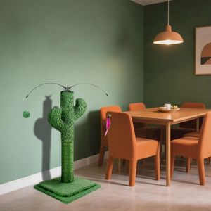 Jouet d'escalade multifonctionnel intelligent et sûr pour chatons, en forme de cactus, avec griffoir en sisal pour l'intérieur, anti-ennui - Product Image 4
