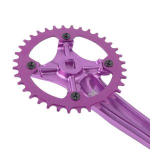 Pédalier de VTT en alliage d'aluminium 104BCD 170mm avec axe à trou carré et plateaux étroits/larges 32T 34T 36T 38T 40T 42T - Product Image 4