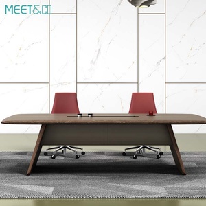 High Quality Convertible Wooden Conference <b>Table</b> Extendable for Modern Board Rooms for Meetings and Executive Use - Product Image 2