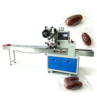 Automatische horizontale kussenverpakkingsmachine voor gedroogde dadels, flowpacker geschikt voor kleine fabrieken voor het verpakken van dadelfruit