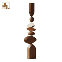 Style nordique salon luxe Sculpture en bois ornement Villa hôtel Accent entrée décoration meubles