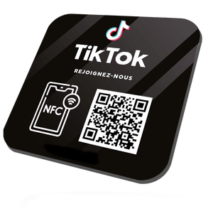Custom Printed 100mm 80mm NFC Tag Waterproof Epoxy Tiktok Review 13.56MHz RFID PVC NFC Plate for Social Media - Product Image 4