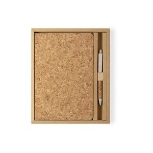 Hot Selling Eco-Friendly Recycled Cork Cover Notebook Personalized Logo Office Gift Set With Pen - Product Image 1