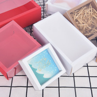 Tiroir à savon fait main en papier Kraft Transparent, boîte d'emballage de thé à motif floral personnalisé pour chaussettes, culotte, boîte cadeau, Logo imprimé