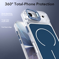 Coque de téléphone magnétique avec béquille pour appareil photo, antichoc, protection intégrale 360°, robuste pour iPhone 17 Air