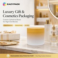 Boîtes cadeaux rondes rigides en papier imprimées sur mesure avec couvercle, emballage cylindrique en carton dégradé pour cosmétiques, bougies et parfums