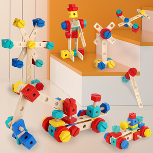 Classic Best-Selling Educational Nut Tool Direct Sale from Manufacturer Wood Jouets Pour Enfants Toys for Boys and Girls - Product Image 2