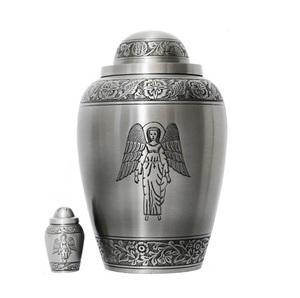 Precio de fábrica directo, urnas hechas a mano, urna de cremación de latón grabada personalizada para cenizas humanas - Product Image 5