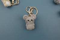 Porte-clés Amigurumi au crochet fait main, 12 signes du zodiaque chinois, animaux mignons tricotés, breloque de sac, pendentif en fil, pour cadeau