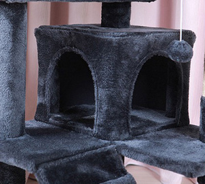 Multi-Level Indoor <strong>Cat</strong> Tree Tower Sisal Furniture Activity Center with Scratching Posts <strong>Cat</strong> House <strong>Condo</strong> Climbing Racks - Product Image 6