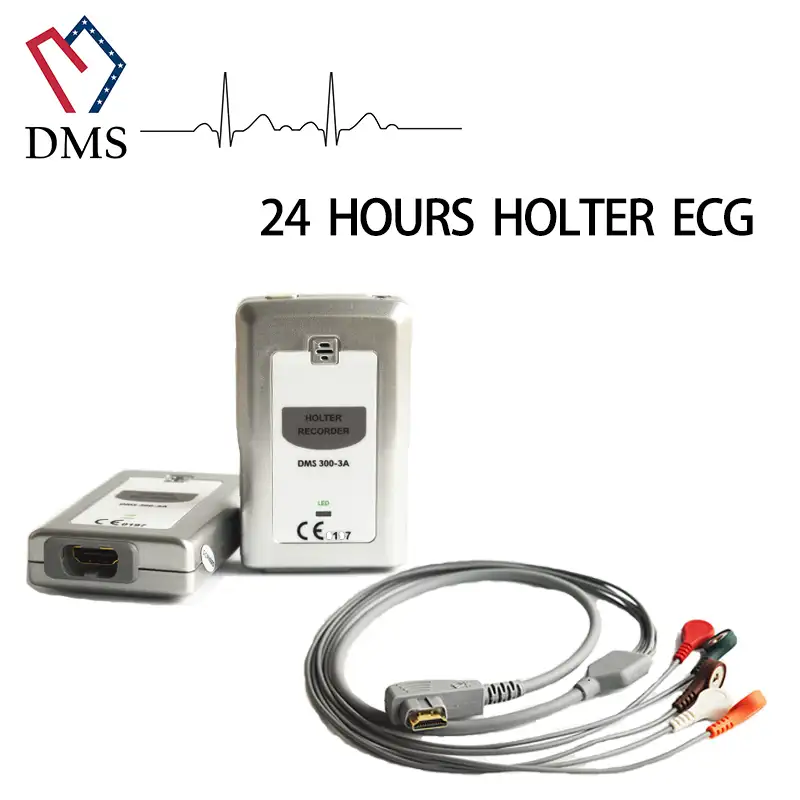 High quality DMS300-3A medical machine recorder time up to 7 days sample rate 4096Hz approved CE/ISO cardiac holter monitor