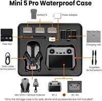 Kotak Penyimpanan Alat Luar Ruangan Anti Air IP67 dengan Busa Khusus Anti Guncangan dan Cangkang PP untuk Mini 5 Pro Fly More Combo