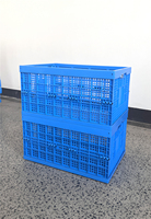 Caisse en plastique pliable, empilable et recyclable en maille avec matériaux PP pour panier de rangement