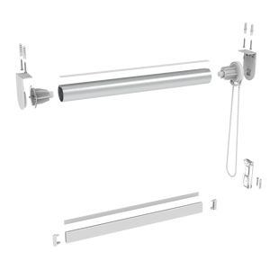 Kit de Carga Resistente de 38 mm de Diámetro, 1.5 m, Juego Completo sin Tela, Persianas Enrollables, Hechas a Medida, para Ventanas Francesas, para Todas las Estaciones - Product Image 1
