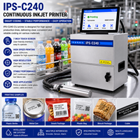Impresora de Inyección de Tinta Continua DF-C240, Máquina de Codificación CIJ de Acero Inoxidable para Soluciones de Empaquetado Industrial