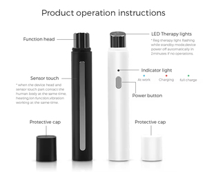 Mini stylo de massage électrique pour les yeux, chaleur et vibrations, <span class=keywords><strong>anti</strong></span>-<span class=keywords><strong>rides</strong></span>, élimine les poches sous les yeux, les cernes, <span class=keywords><strong>appareil</strong></span> de soin des yeux - Product Image 3