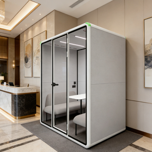 ห้องทำงานอะคูสติกสำหรับ 4 คน ทันสมัย ทนทาน ผลิตจากอลูมิเนียมอัลลอยด์ กันเสียง 30-40 เดซิเบล - Product Image 3