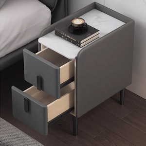 <strong>Bedside</strong> Cabinet <strong>30Cm</strong> Wide Ultra-Narrow Storage Locker Modern Minimalist Small Apartment Rock Plate Night <strong>Table</strong> - Product Image 3