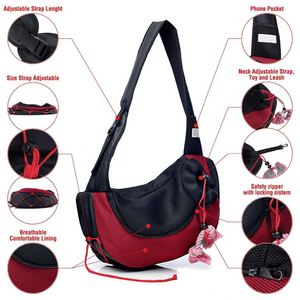 Bolsa para Perro Manos Libres Personalizada OEM, Correa Ajustable, Portátil para Paseos al Aire Libre, Pedidos Pequeños, Directo de Fábrica - Product Image 1