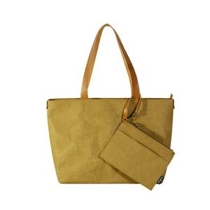 Reusable Factory Price Custom logo Design Big Brown Color Kraft Paper Shopping <b>Tote</b> <b>Bag</b> <b>with</b> <b>Zipper</b> Closure - Product Image 1