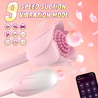 Tragbarer Rosenförmiger Umweltfreundlicher Silikon-Vibrator Klitoris G-Punkt Brustwarzen-Stimulation 10 Frequenzen USB Aufladbar IPX6 40dB