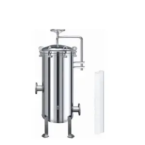 Huamo SS304/316 Stainless Steel Mechanical Filter Tank 150psi Pressure SS Cartridge Filter Housing