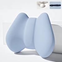 Coussin de soutien lombaire pour voiture et oreiller cervical ergonomique en mousse à mémoire de forme pour soulager les douleurs dorsales et cervicales, housse lavable