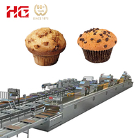 Ligne de production de pâte à cupcakes et à pain entièrement automatique, mélangeur de chocolat multifonctionnel, ligne de production de gâteaux vapeur