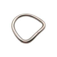 Boucle en D en acier inoxydable de 12 mm pour sangle de sac à main, accessoires de quincaillerie pour sacs, vente en gros