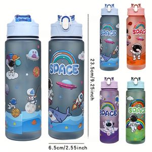 Botella de Agua con Diseño Animado para Estudiantes, Linda Taza Portátil con Correa para Paseos al Aire Libre, Accesorio de Alta Calidad para Beber Directamente - Product Image 4