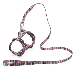 Adjustable Geometric Pattern Nylon Dog Harness with Buckle Closure Fashion Style for Dogs - Product Image 4