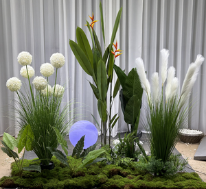 Ensemble <span class=keywords><strong>de</strong></span> bonsaï artificiel en style combiné, <span class=keywords><strong>pot</strong></span> en plastique <span class=keywords><strong>de</strong></span> haute qualité pour la décoration <span class=keywords><strong>de</strong></span> la maison et du bureau, cadeau d'anniversaire - Product Image 2