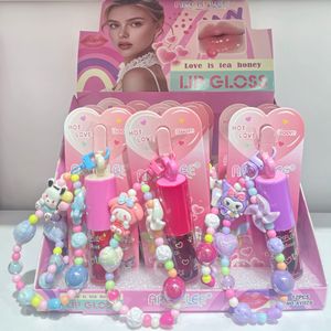 Brillo Labial con Efecto Espejo y Doble Hidratación, con Diseño de Pulsera y Colgante Adorable, para un Acabado Luminoso y Realce del Tono de Piel - Product Image 2